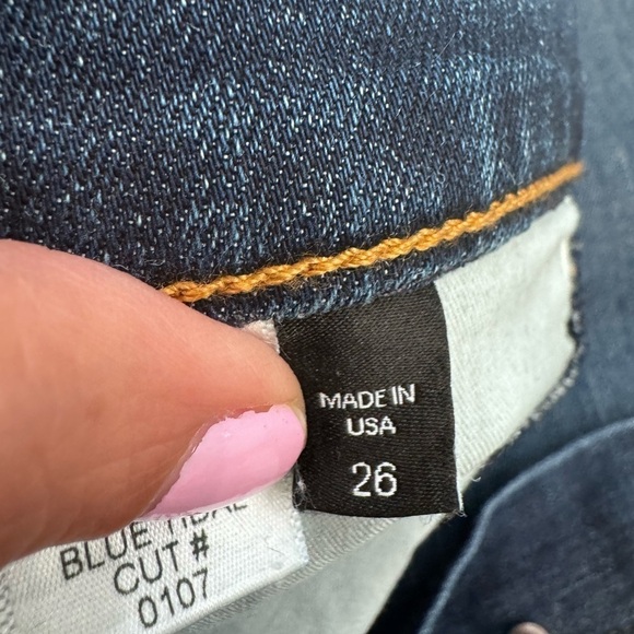 Stylish Blue Jeans with Red Stripe - Picture 6 of 10